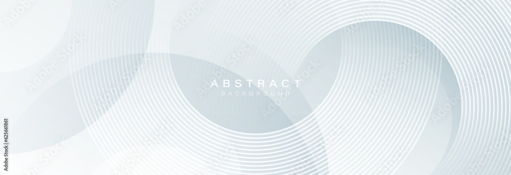 Poster white abstract background with geometric shapes. modern circle lines pattern. minimal geometric desi