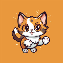 adorable animated cat characters in nature.