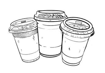 Drawing Iced Coffee