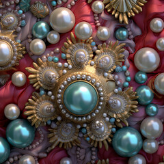 Pearl and Shell Luxury  Background