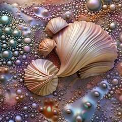 Pearl and Shell Luxury  Background