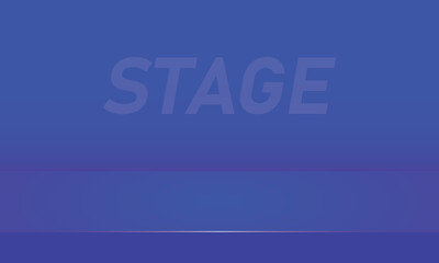 Vector horisontal abstract background. Blue empty studio room for product display. Banner for advertise product on website