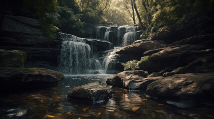 Scenic Waterfall.
