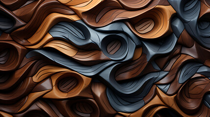 Wallpaper image with wood texture background. Generative AI.