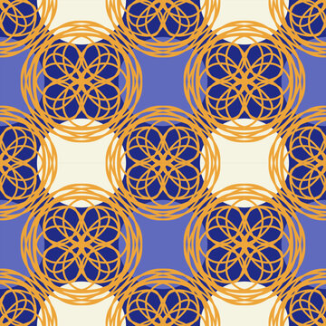 Seamless patchwork pattern in colorful Moroccan style, ornament. Can be used for wallpaper, pattern fills, web page background, surface textures.