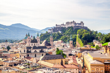 Blick auf Salzburg, Österreich 