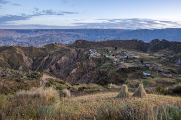 View from the landmark Muela del Diablo over the highest administrative capital, the vibrant city...