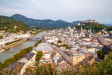 Blick auf Salzburg, Österreich 