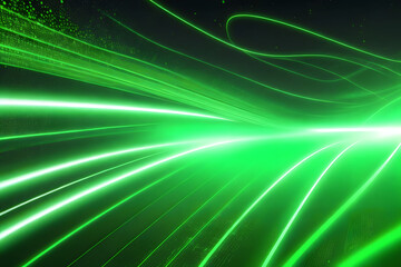 Fototapeta na wymiar Abstract futuristic background with glowing neon high speed wave lines and lights for data transfer