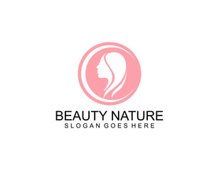 Vector abstract logo and branding design templates in trendy linear minimal style, emblem for beauty studio and cosmetics - female portrait, beautiful woman's face - badge for make up artist, fashion