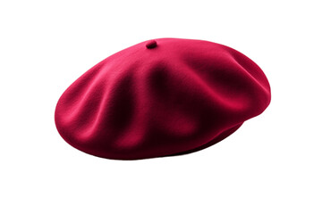 Beret Isolated on Transparent Background. AI
