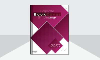 Vector annual report template vector minimal vector cover design with abstract gradient
