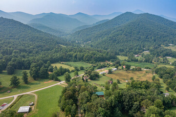 drone mountain views