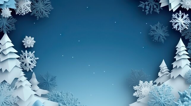 Winter background of snow and frost with free space for your decoration.