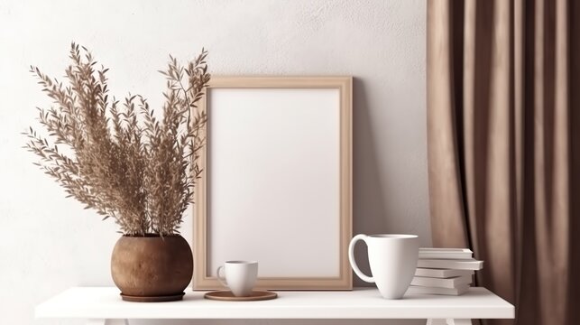 Modern vintage interior of living room - 3D Rendering stylish designs elegance indoors