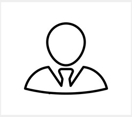 Avatar icon isolated Sketch people icon Man vector stock illustration EPS 10