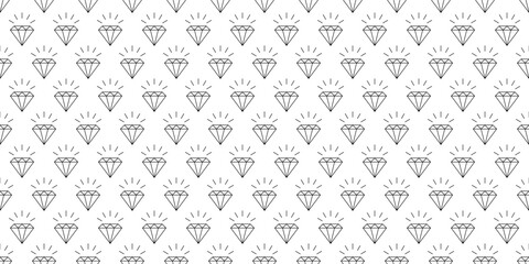 thin line diamonds seamless pattern