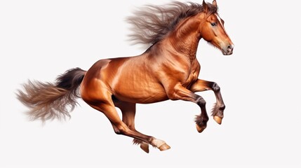 Horse run gallop on transparent background png