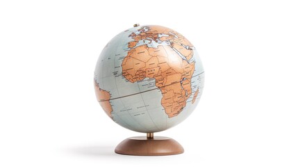 Planet earth globe view from space showing realistic earth surface and world map as in outer space point of view png isolated background