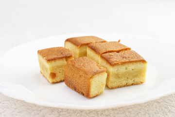 slice of cake on a plate
