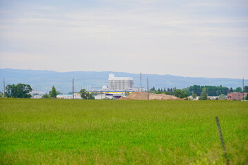 Obraz premium beautiful village landscape in state of Idaho, USA 