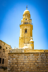 Obraz premium mount zion, dormition abbey, basilica, jerusalem, israel, old city of Jerusalem, middle east
