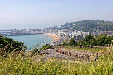view from the castle of dover