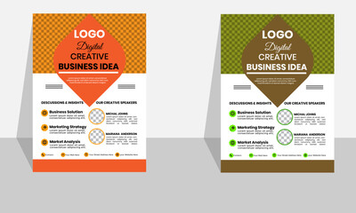 Fototapeta premium Vector design Modern colorful business flyer template.
