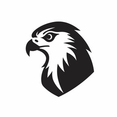 Obraz premium Falcon logo, falcon icon, falcon head, vector