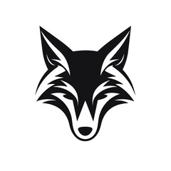 Fox logo, fox icon, fox head, vector