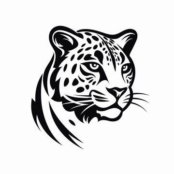 Cheetah logo, cheetah icon, cheetah head, vector