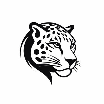 Cheetah logo, cheetah icon, cheetah head, vector