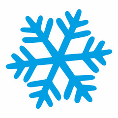 BLUE COLOR SNOWFLAKE WITHOUT BACKGROUND