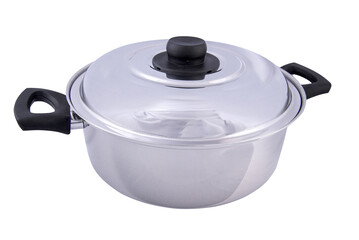 Transparent Background PNG of Metal Cooking Pot - Versatile Kitchen Essential for Culinary Masterpieces