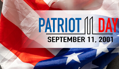 Fototapeta na wymiar Patriot Day USA Flag Background Illustration