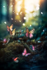 Obraz na płótnie Canvas The Butterfly Ballet - AI Generated
