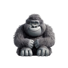 Fototapeta premium Cute cartoon gorilla