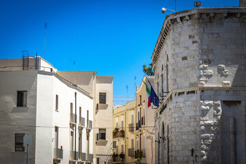 street in old town of bari, puglia, italy, europe