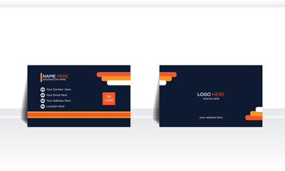 Creative style and color business card template.