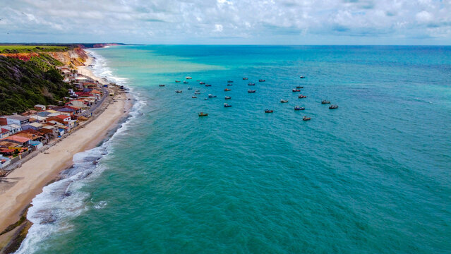 Imagem a&eacute;rea (drone). Lagoa Azeda, Jequi&aacute;, Alagoas, Brasil.