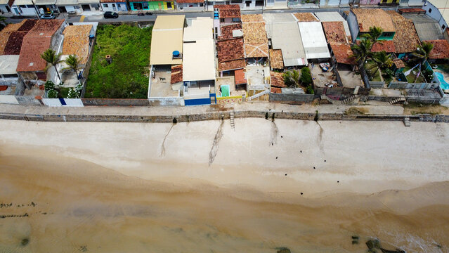 Imagem a&eacute;rea (drone). Lagoa Azeda, Jequi&aacute;, Alagoas, Brasil.