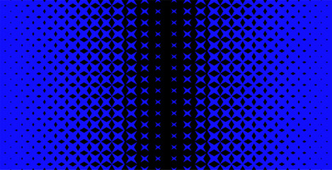 Halftone pattern with rhombuses and stars. Abstract geometric gradient background. Vector illustration.