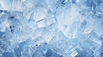 Obraz premium Transparent ice crystals texture cracked background Generative AI