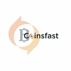 coinfast for business bitcoin logo investment advisory company, design template