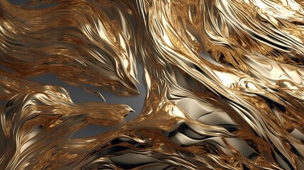 Golden background, generative Ai 