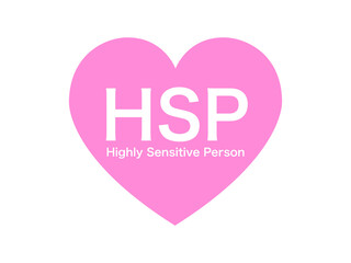 HSPハートアイコン：ピンクB