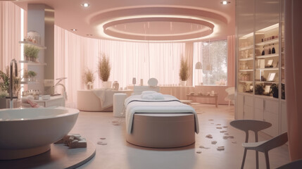 Modern beauty massage and spa place