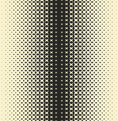Halftone pattern with rhombuses and stars. Abstract geometric gradient background. Vector illustration.