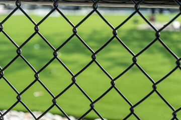 Fototapeta premium fence with grass background