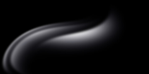 Abstract dark grey smoke waves background. Monochrome smooth design